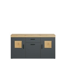 ebuy24 Tyler dressoir grijs, eik decor.