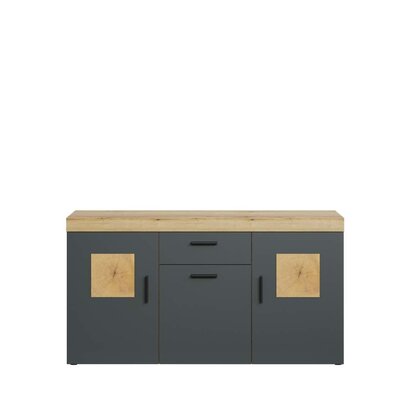 ebuy24 Tyler dressoir grijs, eik decor.