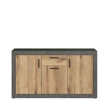 ebuy24 Salvada dressoir grijs, eik decor.