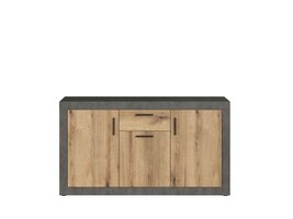 ebuy24 Salvada dressoir grijs, eik decor.