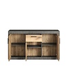 ebuy24 Salvada dressoir grijs, eik decor.