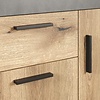 ebuy24 Salvada dressoir grijs, eik decor.