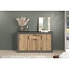 ebuy24 Salvada dressoir grijs, eik decor.