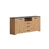 ebuy24 Follow dressoir eik decor, grijs.