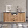 ebuy24 Follow dressoir eik decor, grijs.