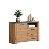 ebuy24 Follow dressoir eik decor, grijs.