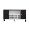 ebuy24 Evolution dressoir 2 deuren, 1 plank, 8 flessen wijn wit, zwart.