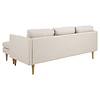 ebuy24 Billys bank met chaise longue rechts of links gedraaid beige.