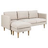 ebuy24 Billys bank met chaise longue rechts of links gedraaid beige.