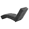 ebuy24 Curve chaise longue velours grijs.