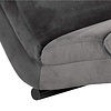 ebuy24 Curve chaise longue velours grijs.