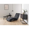 ebuy24 Curve chaise longue velours grijs.