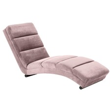 ebuy24 Curve chaise longue velours oudroze.