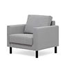 ebuy24 CSS bank fauteuil, 2 en 3 persoons grijs.