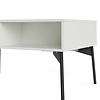 ebuy24 Elly salontafel 1 lade, 3 planken mat wit, grijs.