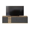 ebuy24 Norris TV-meubel grijs, eik decor.