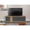 ebuy24 Norris TV-meubel grijs, eik decor.