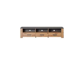 ebuy24 Follow TV-meubel grijs, eik decor.