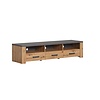 ebuy24 Follow TV-meubel grijs, eik decor.