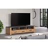 ebuy24 Follow TV-meubel grijs, eik decor.