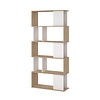 ebuy24 Maze wandkast okkernoot decor wit.