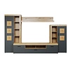 ebuy24 Tyler wandkast systeem eik decor, grijs.