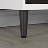 ebuy24 Evolution wandkast 2 deuren, 4 planken wit, zwart.