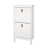 ebuy24 Madrid schoenenkast 2 kleppen wit.