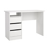 ebuy24 FunctionPlus bureau 3 laden wit.
