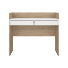 ebuy24 FunctionPlus bureau 2 laden okkernoot decor wit.