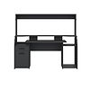 ebuy24 FunctionPlus bureau met wandkast planken 1 deur 1 lade grijs mat.