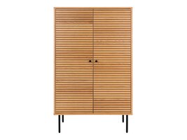 ebuy24 Kyoto vitrinekast 2 deuren eik fineer.