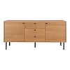 ebuy24 Kyoto dressoir 2 deuren , 3 laden eik fineer.