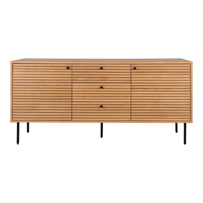 ebuy24 Kyoto dressoir 2 deuren , 3 laden eik fineer.