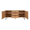 ebuy24 Kyoto dressoir 2 deuren , 3 laden eik fineer.