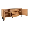 ebuy24 Kyoto dressoir 2 deuren , 3 laden eik fineer.