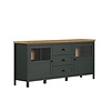 ebuy24 Stanton dressoir groen, eik decor.