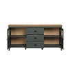 ebuy24 Stanton dressoir groen, eik decor.