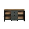 ebuy24 Stanton dressoir groen, eik decor.