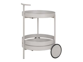 ebuy24 Beja barwagen 2 planken grijs.