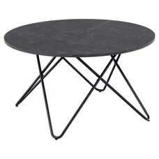 ebuy24 Wyra salontafel Ø80cm zwart.