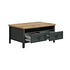 ebuy24 Stanton salontafel groen, eik decor.
