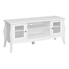 ebuy24 Baroque TV-meubel 2 deuren 1 plank wit.