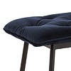 ebuy24 Sloke bank velours blauw.