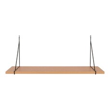 ebuy24 Chiba wandplank es fineer,zwart.