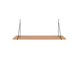 ebuy24 Chiba wandplank es fineer,zwart.