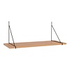 ebuy24 Chiba wandplank es fineer,zwart.