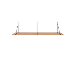 ebuy24 Chiba wandplank es fineer,zwart.