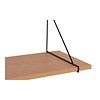 ebuy24 Chiba wandplank es fineer,zwart.