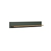 ebuy24 Stanton wandkast wandplank groen, eik decor.